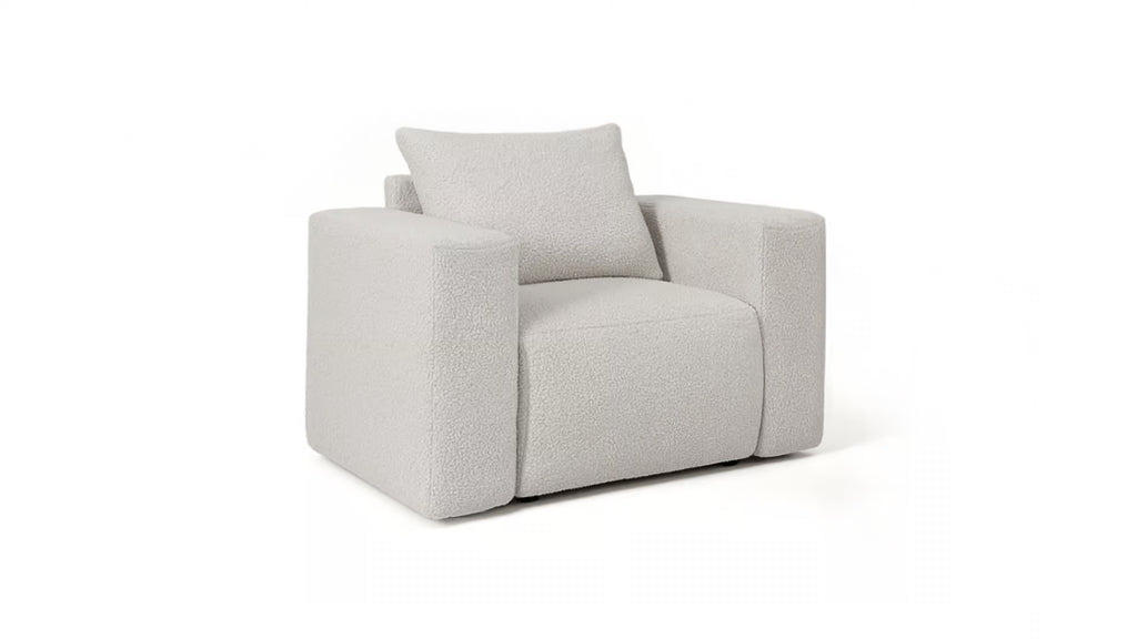 Pearl Sessel & Hocker Set